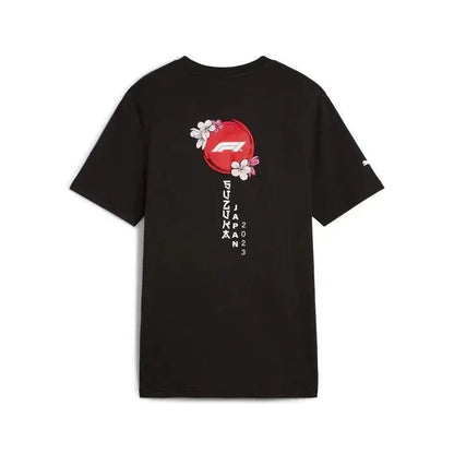 Formula 1 Tech Limited Edition Suzuka Japan GP Puma T-Shirt - White/Black - F1 Vintage Racewear