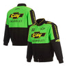 Men's NASCAR JH Design Black City Chevrolet Legend Full-Snap Twill Uniform Jacket - Vintage F1 Racewear