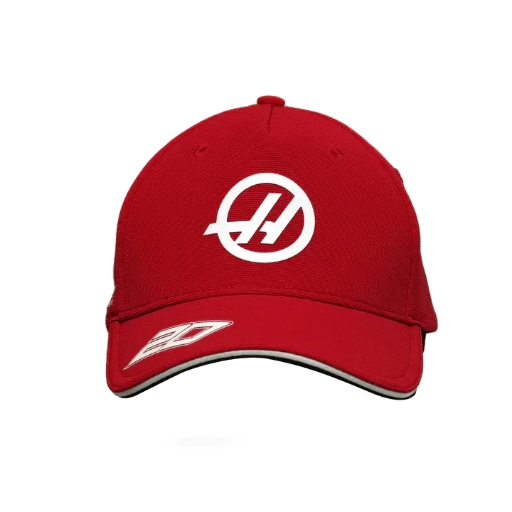 Haas Racing F1 2023 Kevin Magnussen Team Baseball Hat - Red - F1 Vintage Racewear
