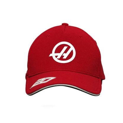 Haas Racing F1 2023 Kevin Magnussen Team Baseball Hat - Red - F1 Vintage Racewear