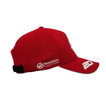 Haas Racing F1 2023 Kevin Magnussen Team Baseball Hat - Red - F1 Vintage Racewear