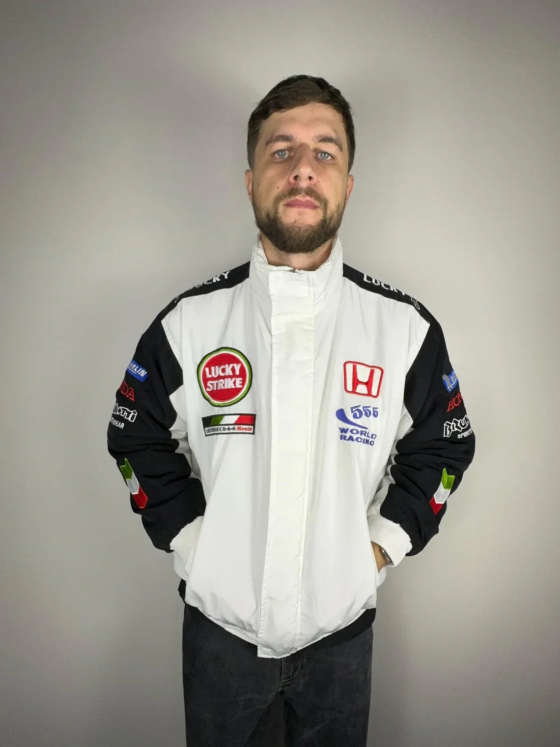 Vintage 90s Honda Jacket Vintage Racing Jacket - F1 Vintage Racewear