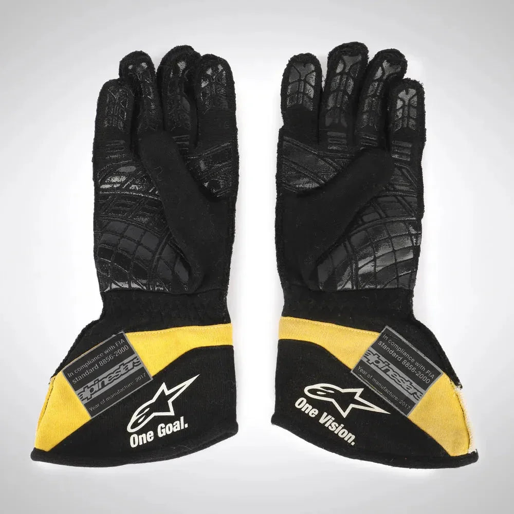 2017 Carlos Sainz Renault F1 Race Gloves - F1 Vintage Racewear