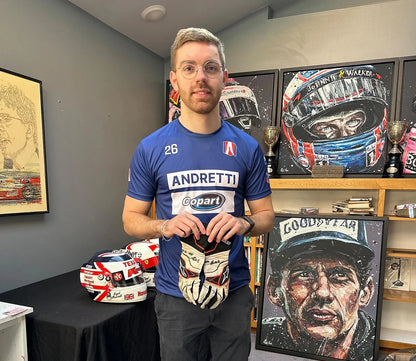 2023 Louis Foster Race Andretti Autosport Indy NXT Gloves - F1 Vintage Racewear