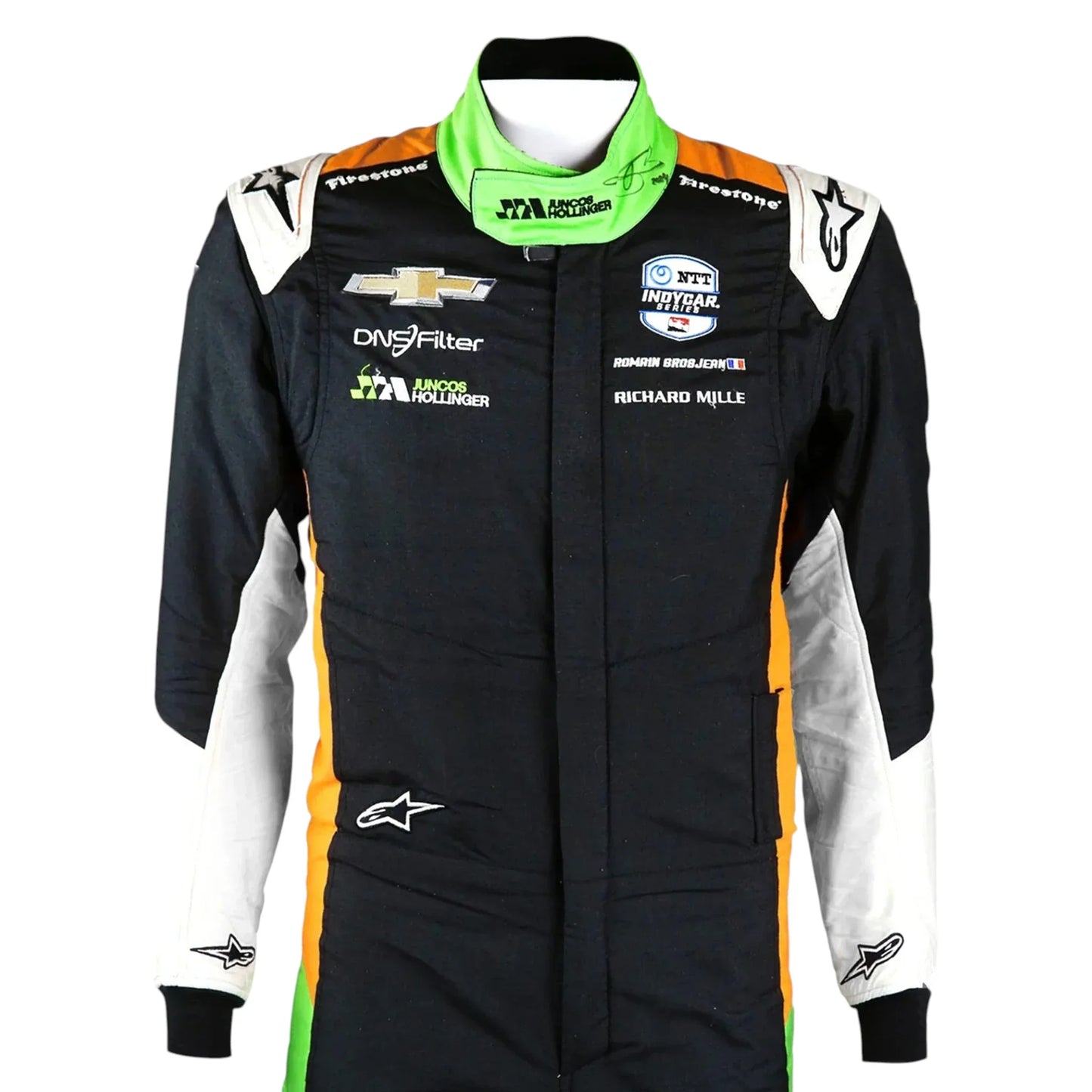 Romain Grosjean Signed IndyCar Suit - 2024 Juncos Hollinger Racing - F1 Vintage Racewear