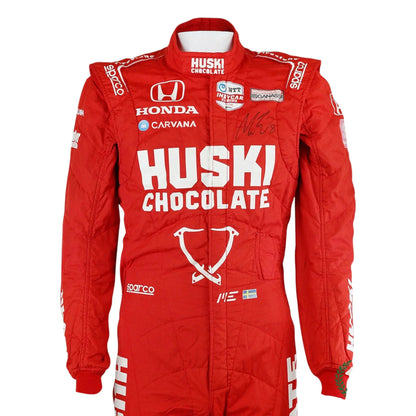 2021 Marcus Ericsson Signed First Win Detroit Grand Prix Ganassi IndyCar Suit - F1 Vintage Racewear