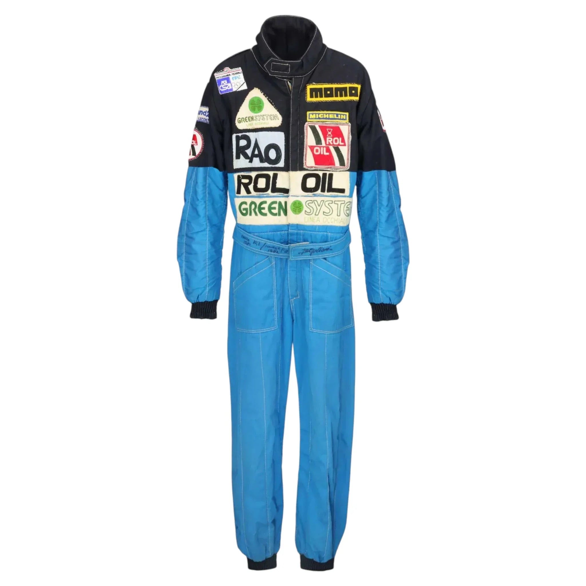 1981-83 Beppe Gabbiani Signed Race Osella F1 & F2 Suit - F1 Vintage Racewear