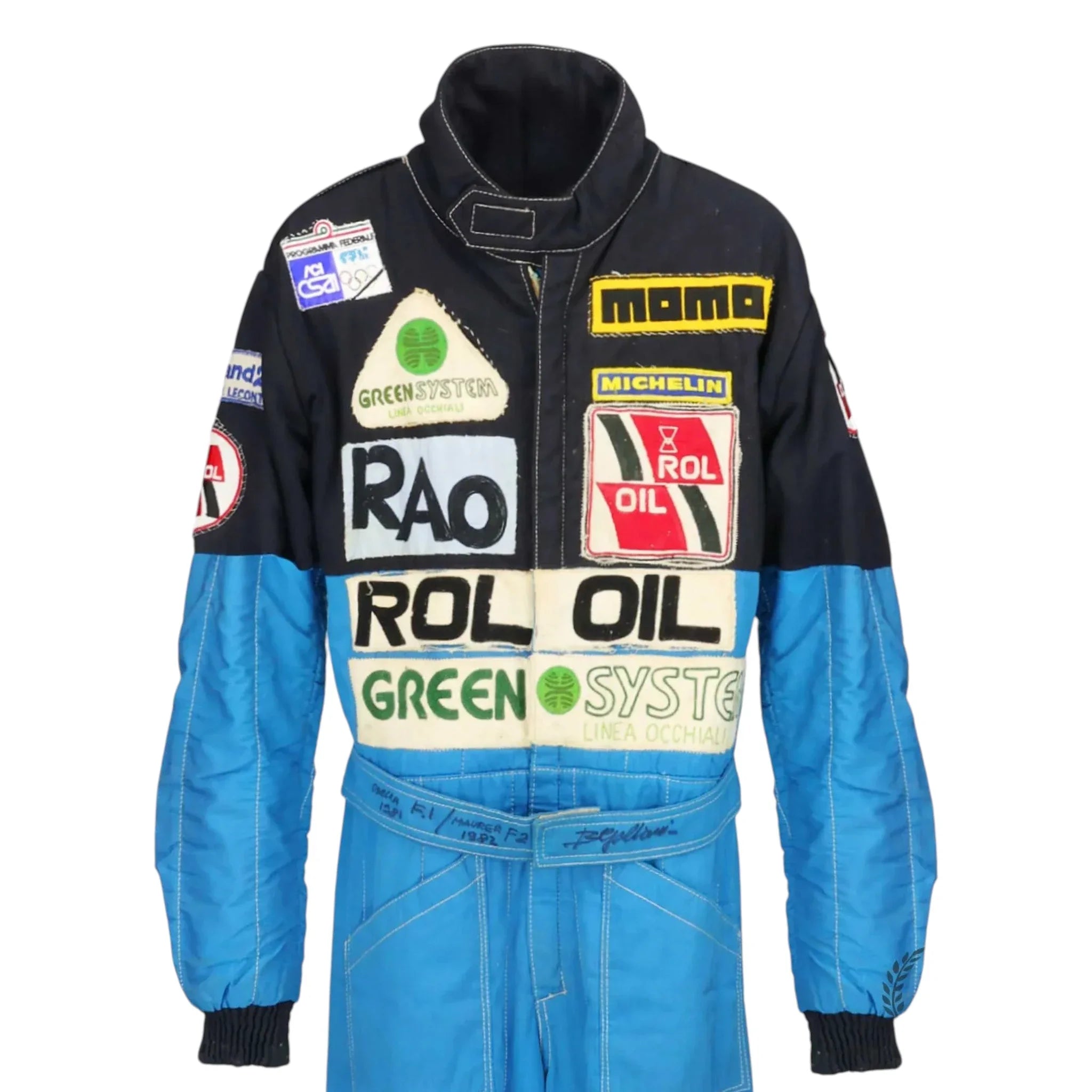 1981-83 Beppe Gabbiani Signed Race Osella F1 & F2 Suit - F1 Vintage Racewear