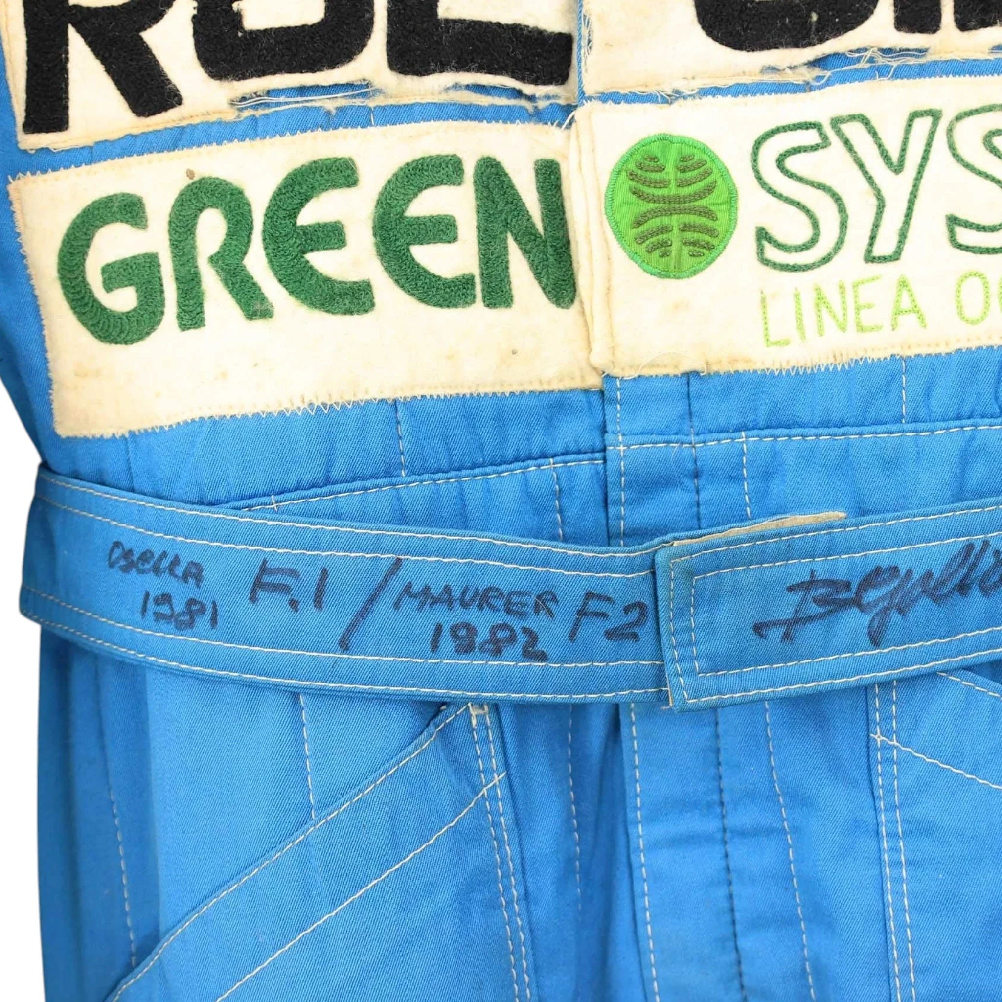 1981-83 Beppe Gabbiani Signed Race Osella F1 & F2 Suit - F1 Vintage Racewear