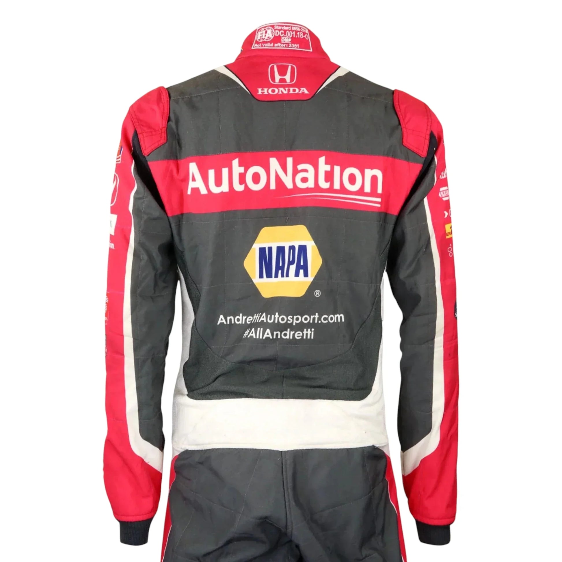 Signed 2021 Alexander Rossi Andretti Autosport IndyCar Suit - F1 Vintage Racewear