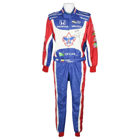 Gabby Chaves Signed Race Suit - 2016 IndyCar | Dale Coyne Racing - F1 Vintage Racewear