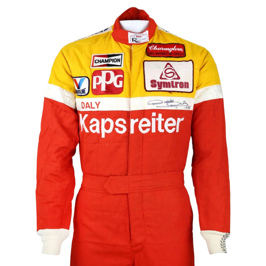 Indy 500 Autographed Suit - Derek Daly 1985 IndyCar Race | Tom Hess Racing - F1 Vintage Racewear