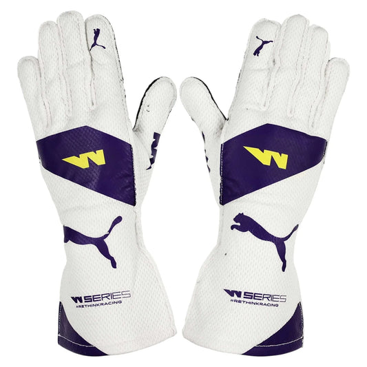 Puma Purple Race Gloves - W Series Motorsport Gear - F1 Vintage Racewear