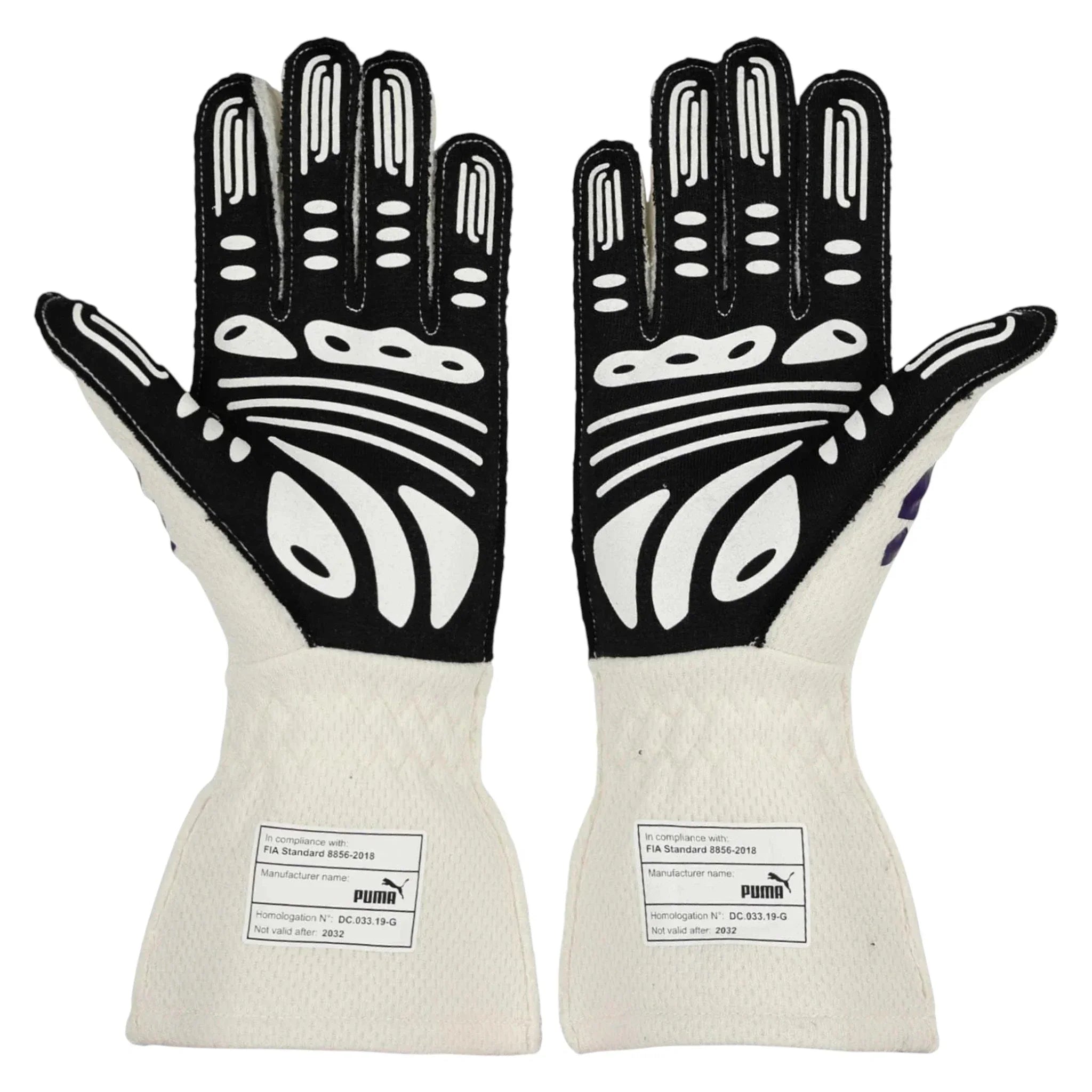 Puma Purple Race Gloves - W Series Motorsport Gear - F1 Vintage Racewear
