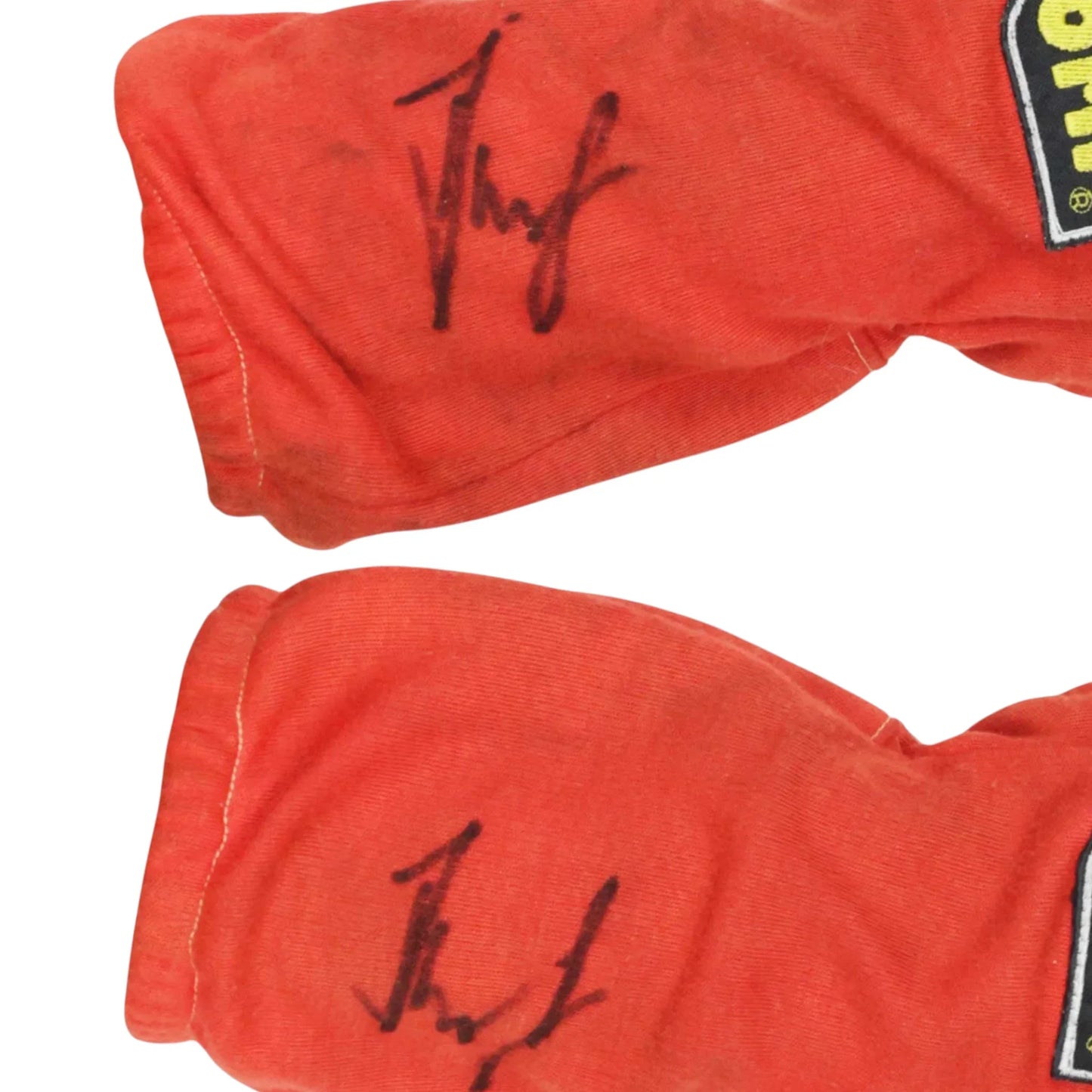1995 Gerhard Berger Signed Race Ferrari F1 Gloves - F1 Vintage Racewear