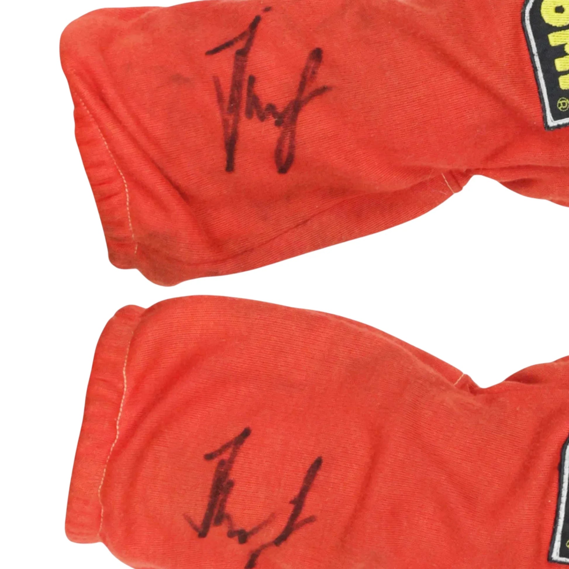 1995 Gerhard Berger Signed Race Ferrari F1 Gloves - F1 Vintage Racewear