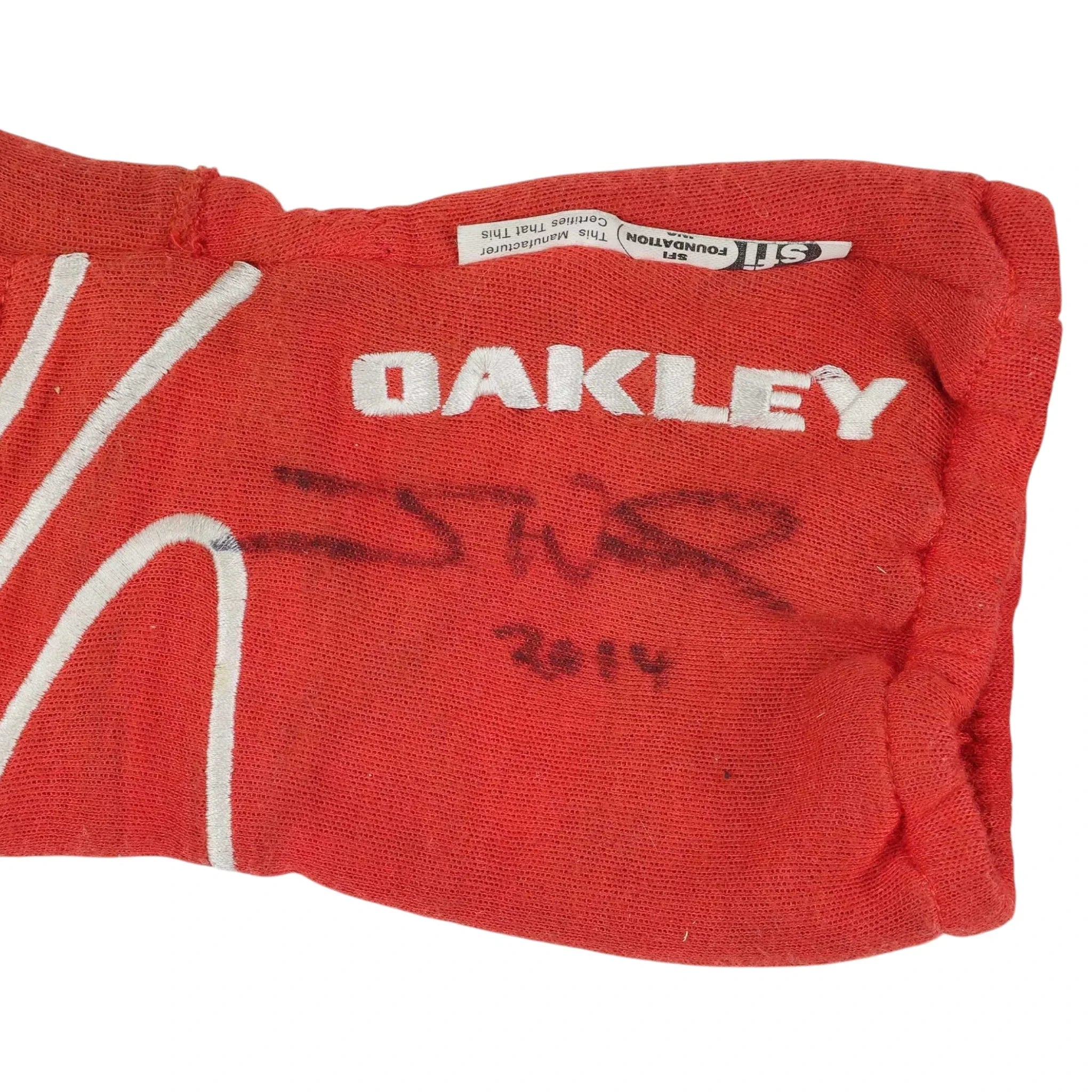 Signed 2014 Justin Wilson IndyCar Gloves - Dale Coyne Racing - F1 Vintage Racewear