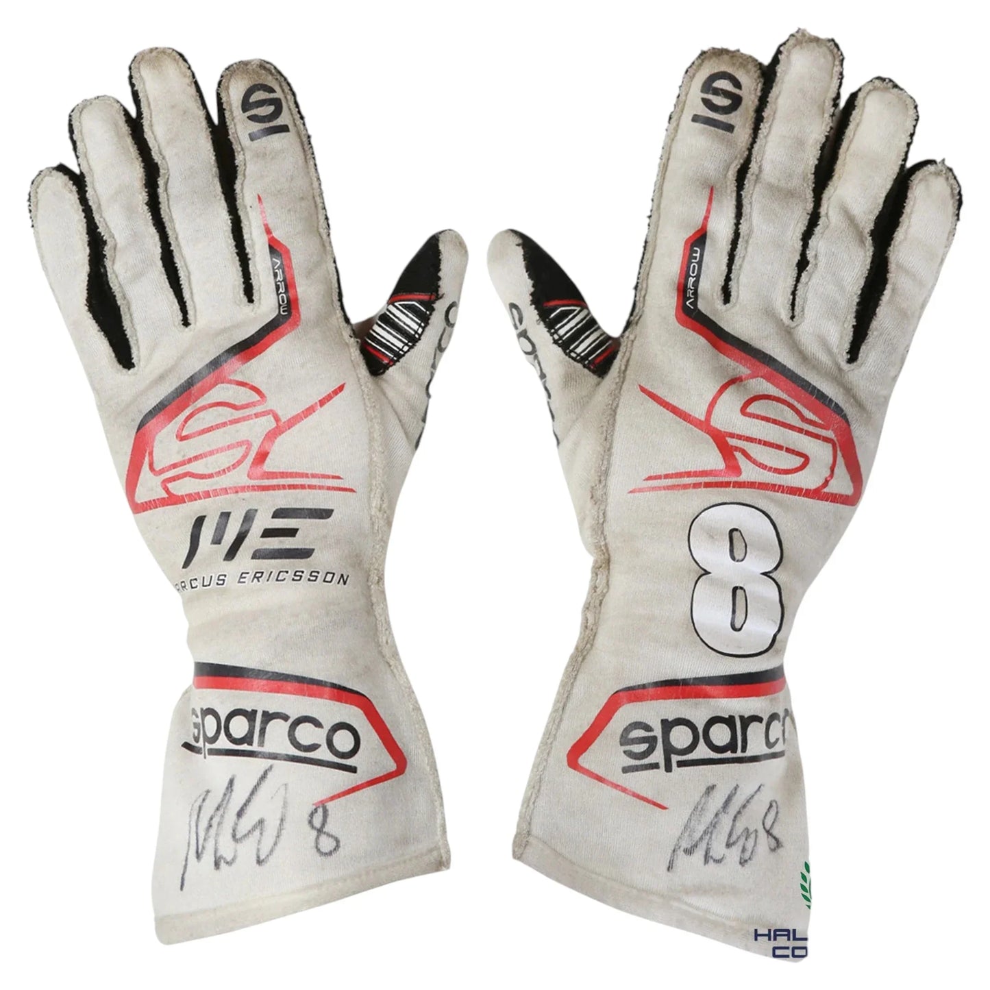 2021 Marcus Ericsson Signed Detroit "First Win" & Indy 500 Chip Ganassi Racing IndyCar Gloves - F1 Vintage Racewear