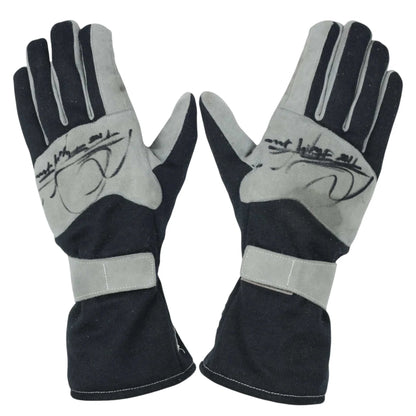 2001 Mika Hakkinen Signed Mercedes McLaren F1 Racing Gloves - F1 Vintage Racewear
