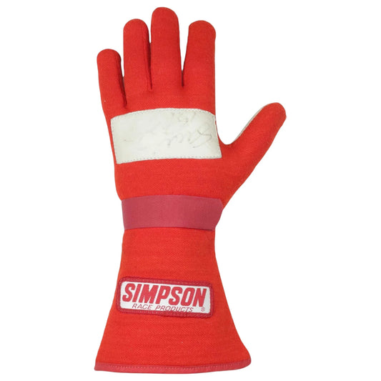 1980's Single Red Simpson IndyCar Glove - Vintage Racing - F1 Vintage Racewear