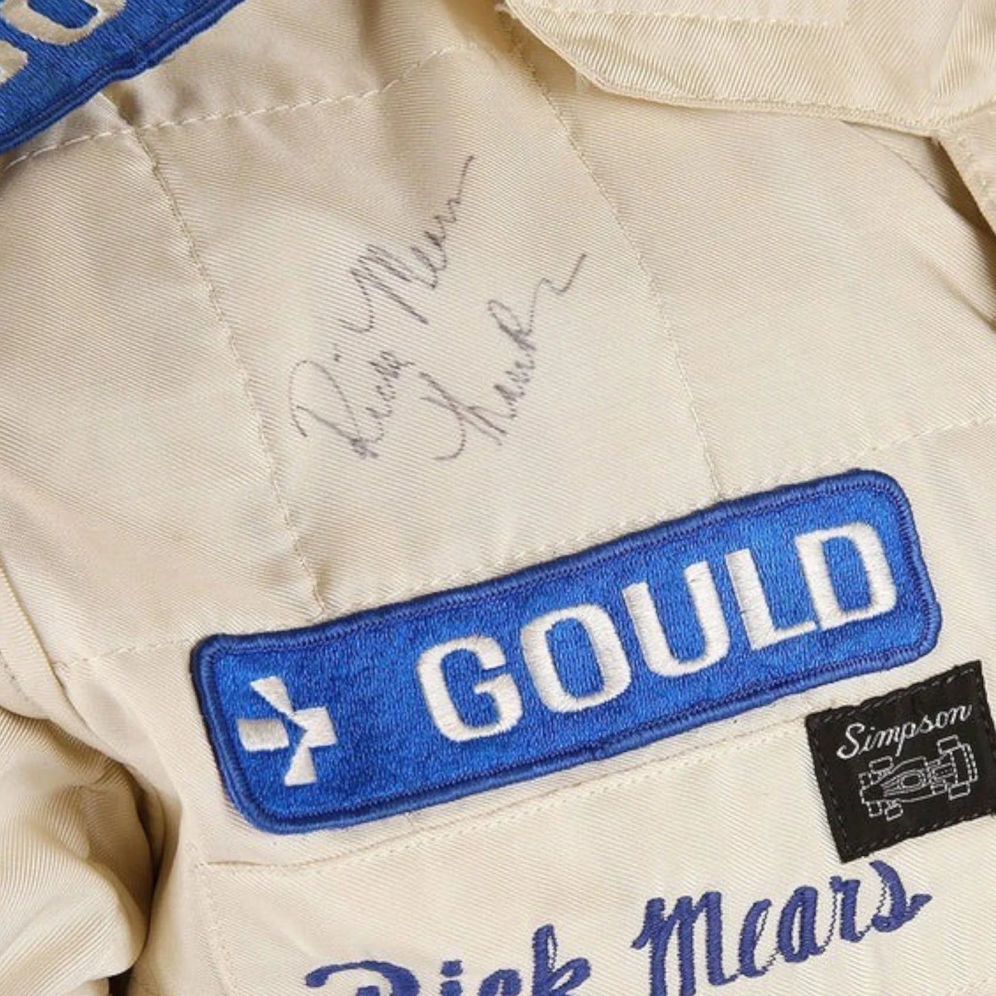 1979 Rick Mears Signed Race Team Penske IndyCar Suit - F1 Vintage Racewear