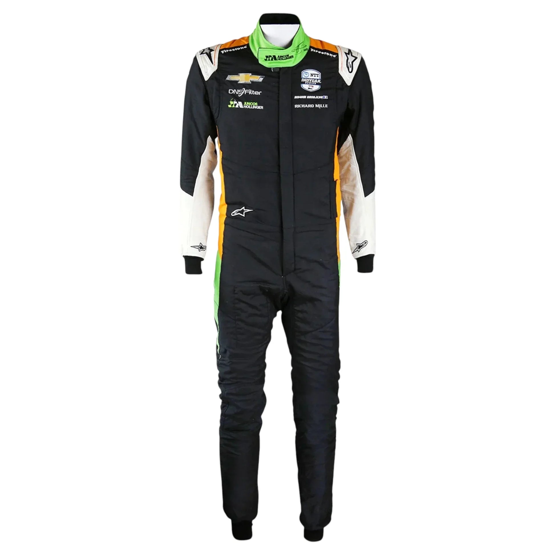 Romain Grosjean Signed IndyCar Suit - 2024 Juncos Hollinger Racing - F1 Vintage Racewear