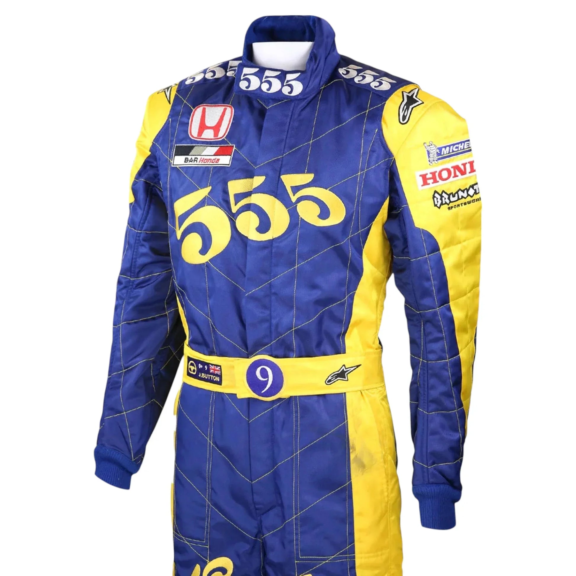2004 Jenson Button Chinese Grand Prix BAR Honda F1 Suit - F1 Vintage Racewear