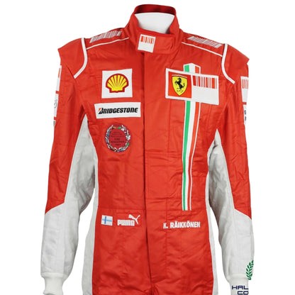 Kimi Raikkonen's 2008 Scuderia Ferrari Formula 1 Suit - F1 Vintage Racewear