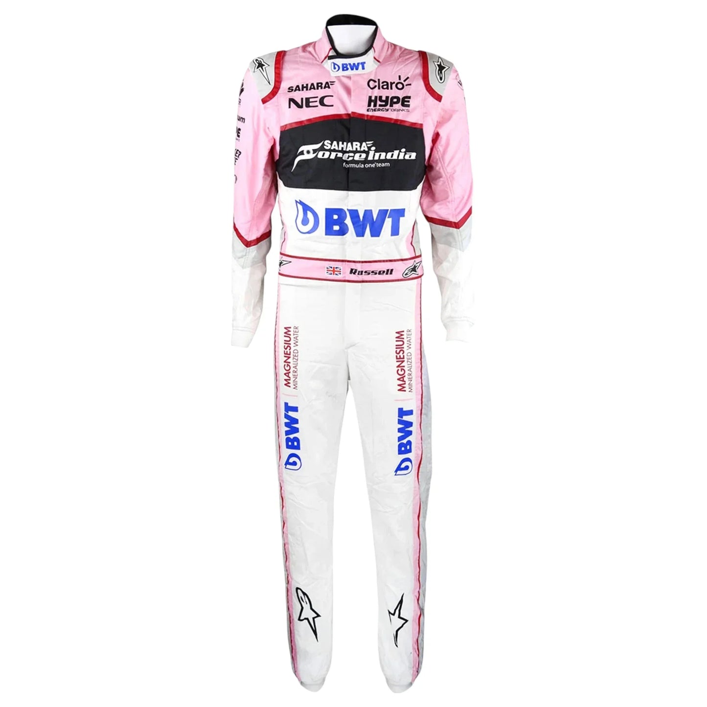George Russell 2017 Abu Dhabi GP FP1 | Force India F1 Suit - F1 Vintage Racewear