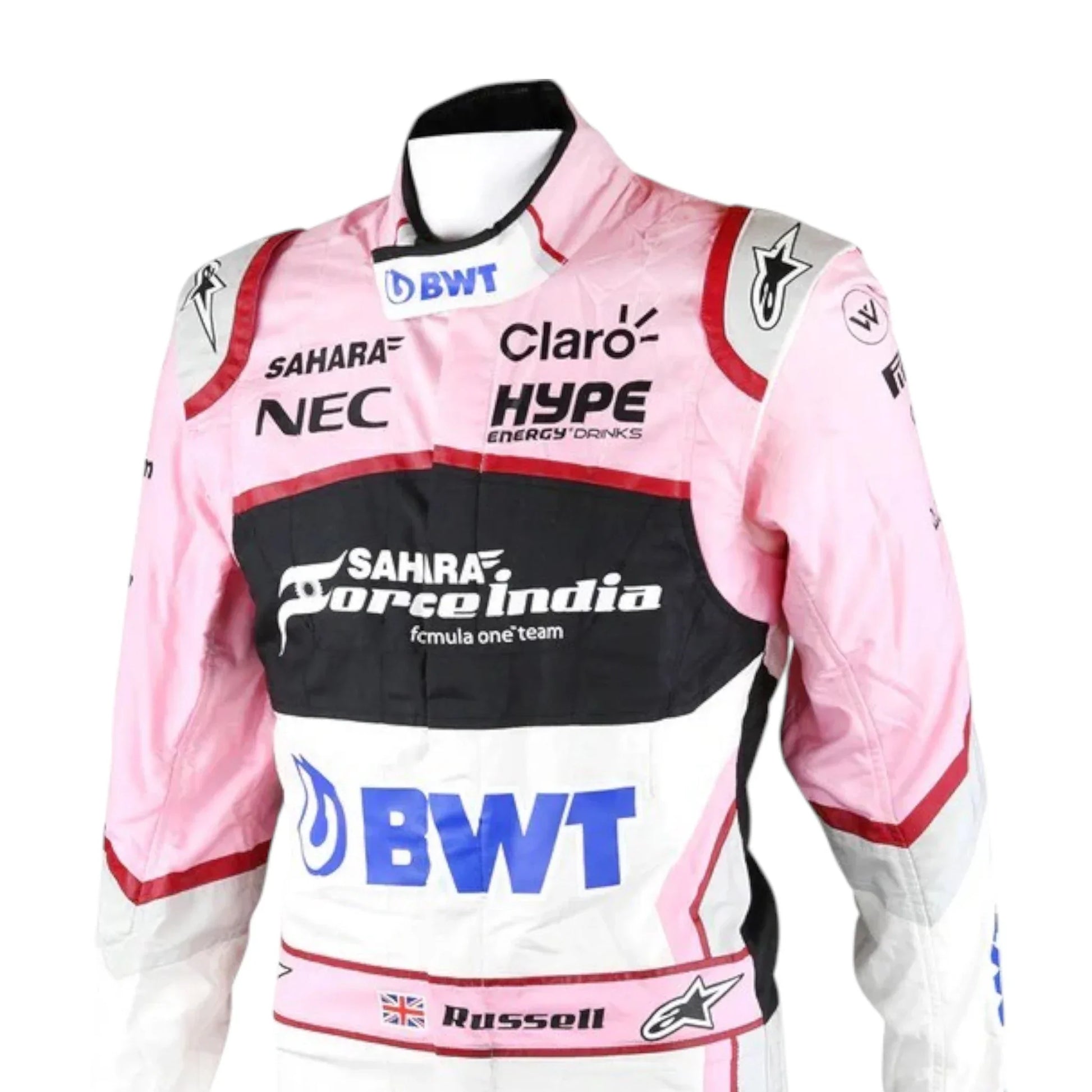 George Russell 2017 Abu Dhabi GP FP1 | Force India F1 Suit - F1 Vintage Racewear