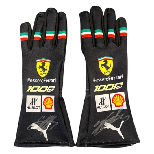 Charles Leclerc 2020 Ferrari 1000 GP F1 Race Gloves - F1 Vintage Racewear