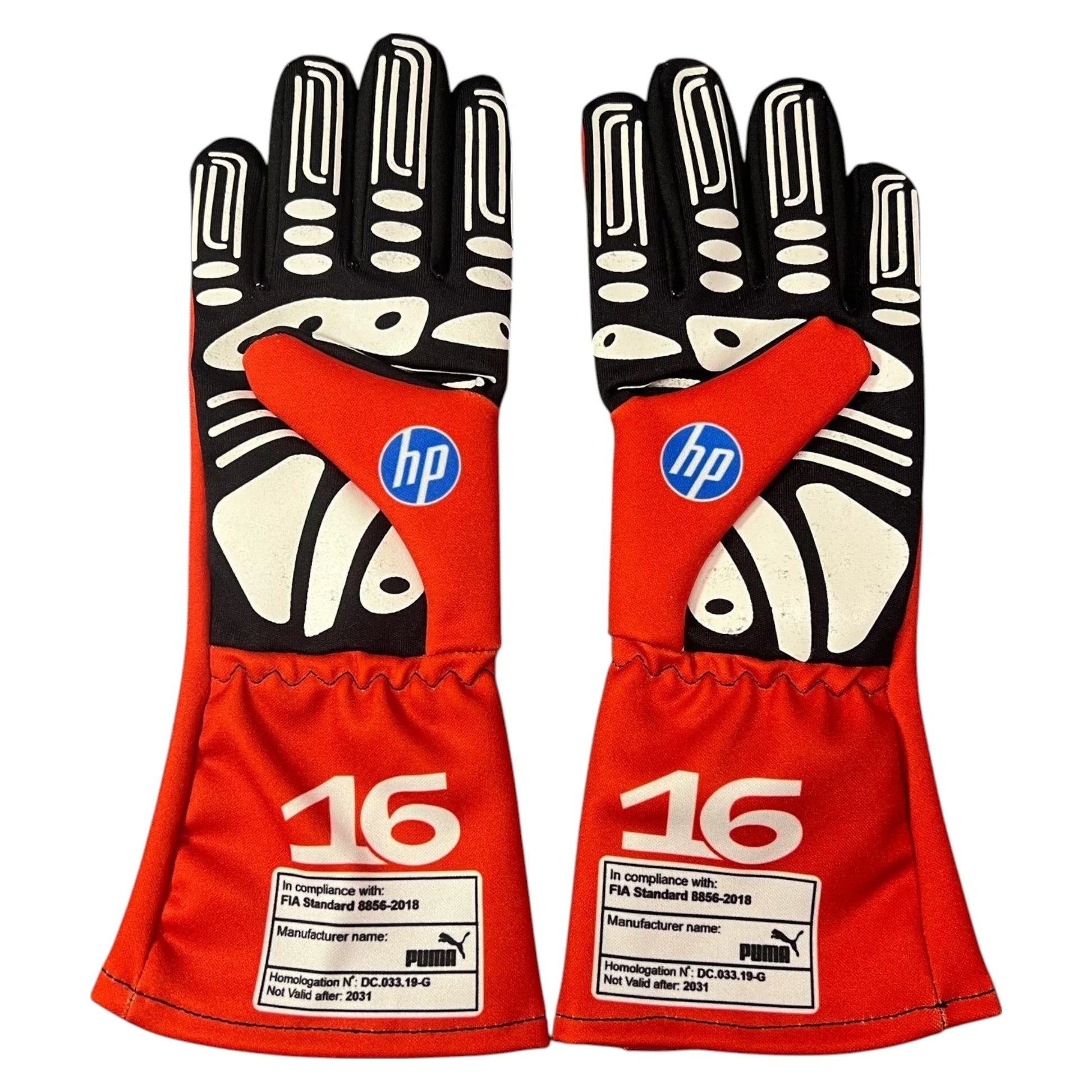 2024 Charles Leclerc Ferrari F1 Racing Gloves - F1 Vintage Racewear