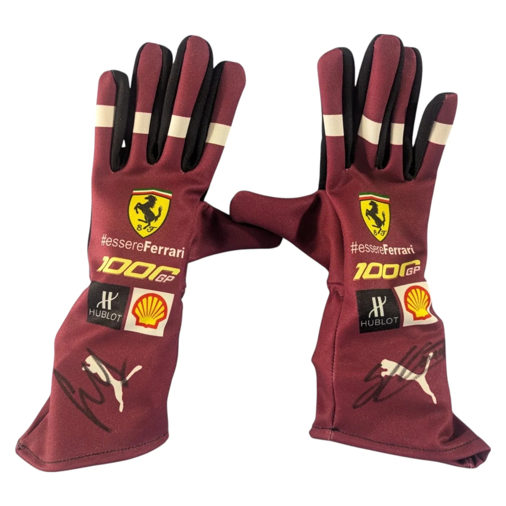 2020 Charles Leclerc Ferrari F1 1000 GP Racing Gloves - F1 Vintage Racewear