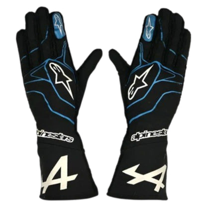 2022 Oscar Paistri BWT Alpine F1 Race Gloves - F1 Vintage Racewear