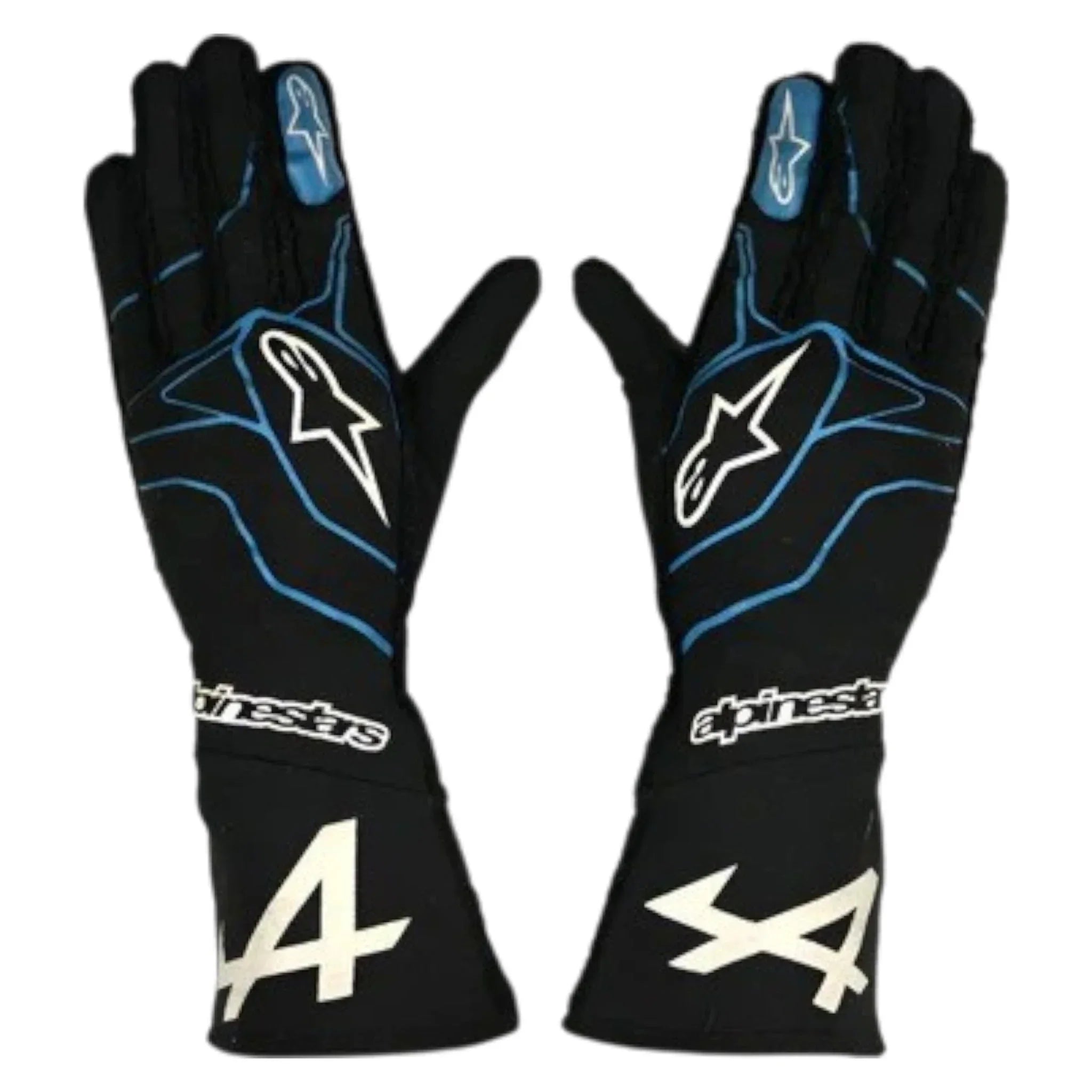 2022 Oscar Paistri BWT Alpine F1 Race Gloves - F1 Vintage Racewear