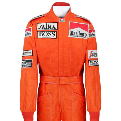 1984 Alain Prost Race Worn McLaren F1 Suit - F1 Vintage Racewear