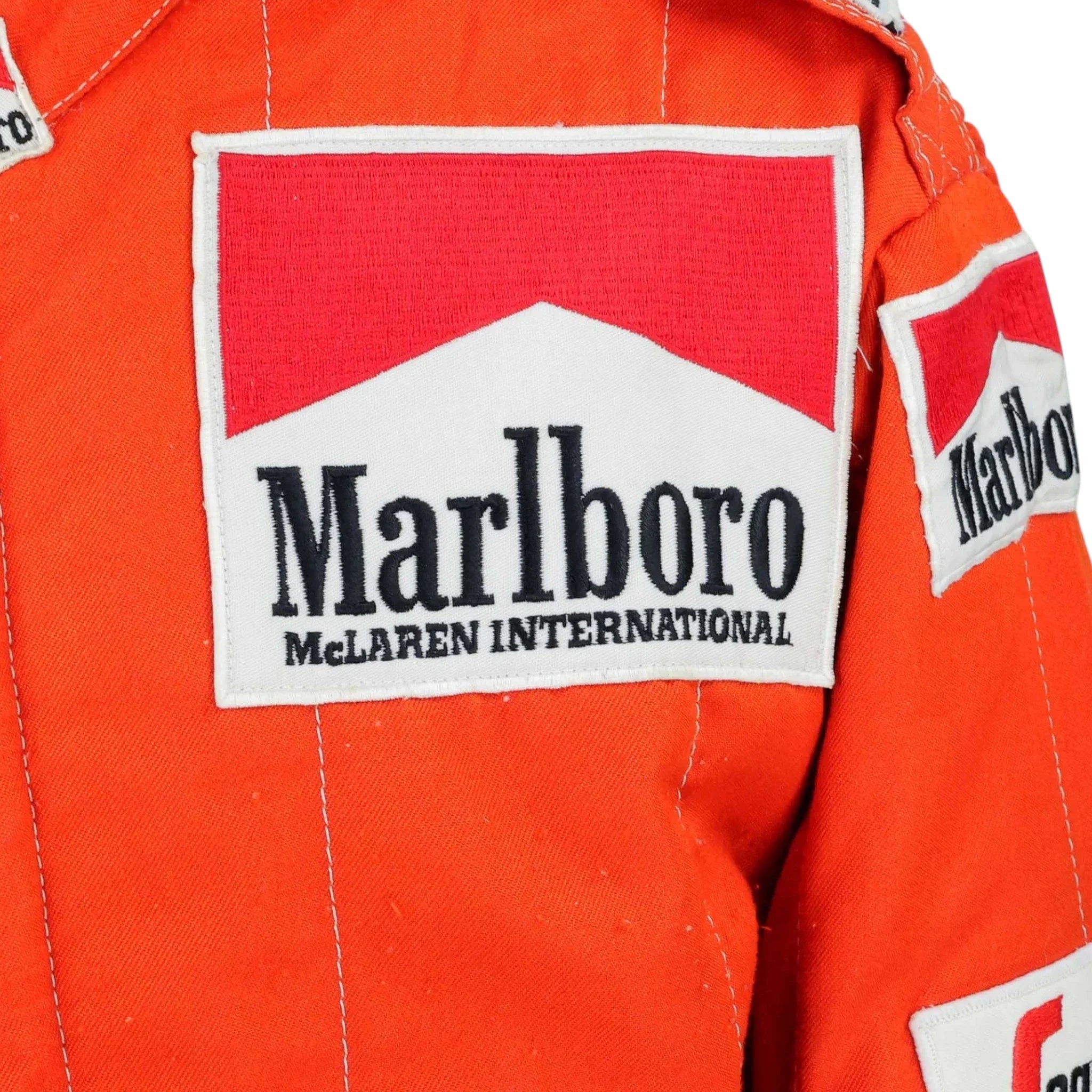 1984 Alain Prost Race Worn McLaren F1 Suit - F1 Vintage Racewear