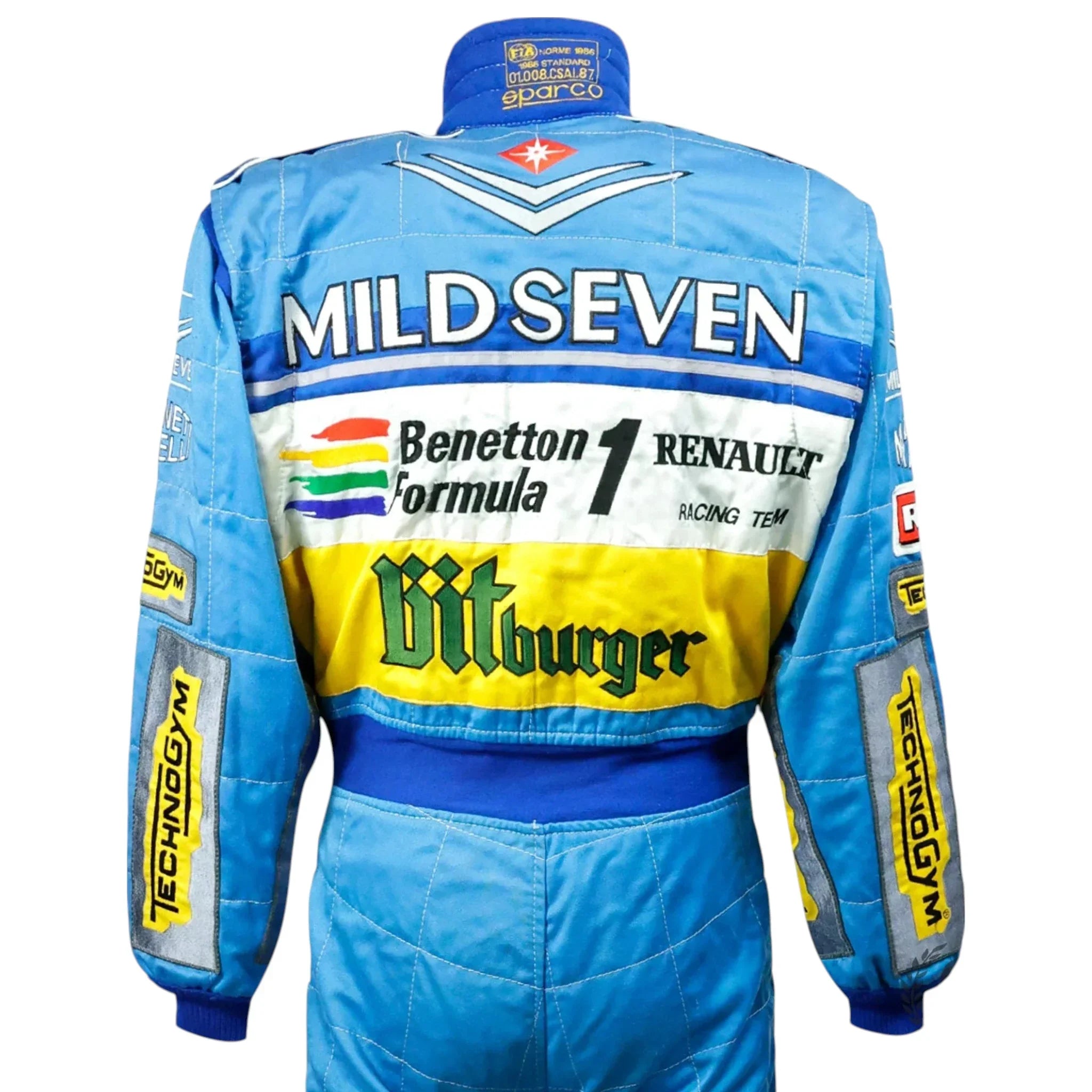 1995 Michael Schumacher 2nd World Championship | Benetton Renault F1 Suit - F1 Vintage Racewear