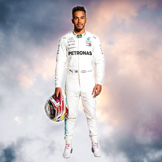 LEWIS HAMILTON 2018 REPLICA RACE SUIT - MERCEDES-AMG PETRONAS FORMULA ONE TEAM - F1 Vintage Racewear