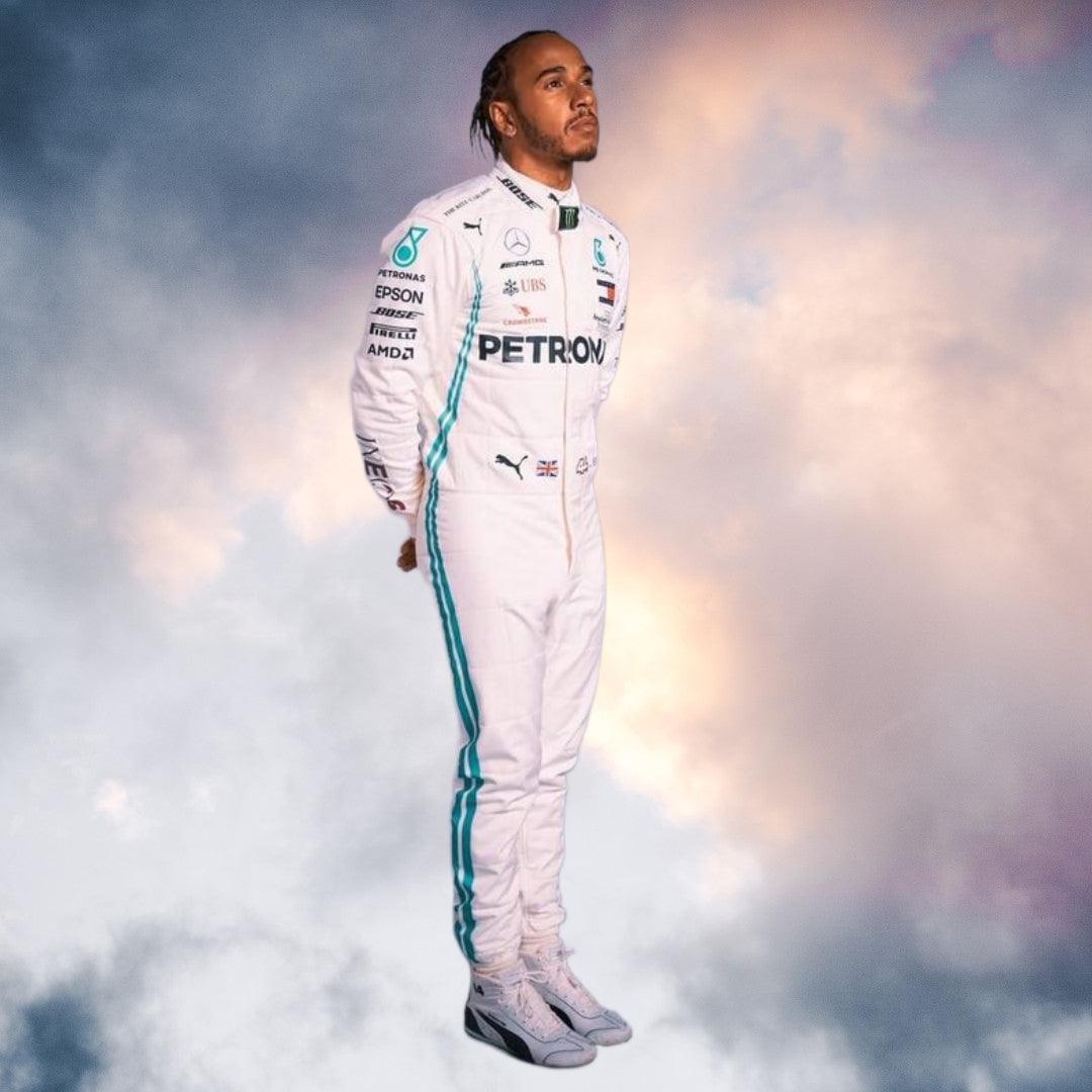 LEWIS HAMILTON 2018 REPLICA RACE SUIT - MERCEDES-AMG PETRONAS FORMULA ONE TEAM - F1 Vintage Racewear