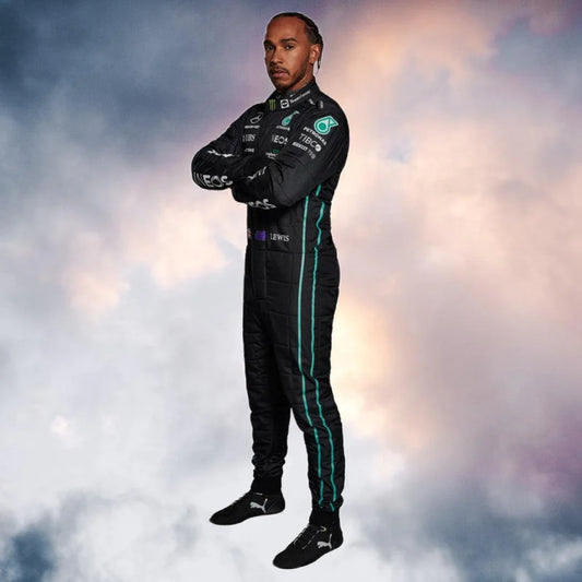 Lewis Hamilton 2022 Replica Mercedes-AMG Petronas F1 Team Race Suit - F1 Vintage Racewear