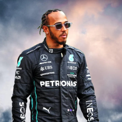 Lewis Hamilton 2022 Replica Mercedes-AMG Petronas F1 Team Race Suit - F1 Vintage Racewear