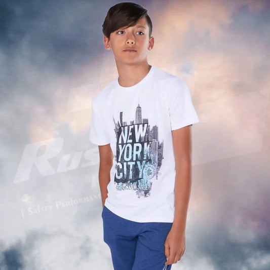 MAX New York Cityscape Printed T-Shirt - F1 Vintage Racewear
