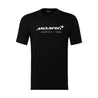 McLaren F1 Men's Miami Neon Logo T-Shirt-Black/White/Vice Blue/Beetroot Purple - Vintage F1 Racewear