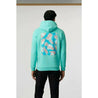 McLaren F1 Men's Miami Palm Graphic Hoodie -Black/Aqua Sky/Crystal Rose - Vintage F1 Racewear