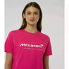 McLaren F1 Women's Miami Neon Logo T-Shirt -Beetroot Purple/Black - Vintage F1 Racewear