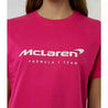 McLaren F1 Women's Miami Neon Logo T-Shirt -Beetroot Purple/Black - Vintage F1 Racewear