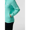 McLaren F1 Women's Miami Palm Graphic Hoodie-Crystal Rose/Aqua Sky - Vintage F1 Racewear