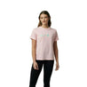 McLaren F1 Women's Miami Palm Graphic T-Shirt-Crystal Rose/Aqua Sky - Vintage F1 Racewear