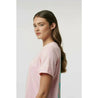 McLaren F1 Women's Miami Palm Graphic T-Shirt-Crystal Rose/Aqua Sky - Vintage F1 Racewear